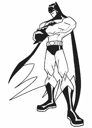 Batman Cartoon Coloring Pages